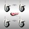 Service Caster 4 Inch 316SS Black Polyurethane Wheel Swivel 12mm Stem Caster Set Lock Brake SS316TSTTL20S414-PPUB-BLK-M1215-4 - alternate 4